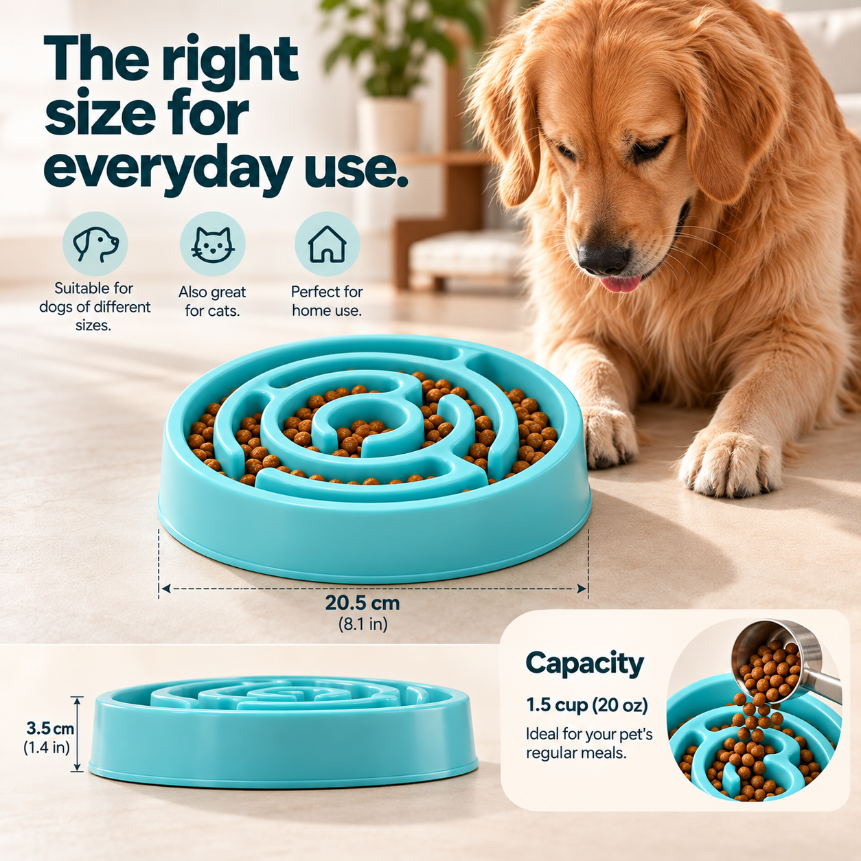The right size bowl for your pet