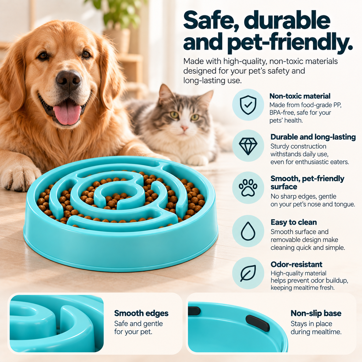 Safe, durable and pet-friendly materials